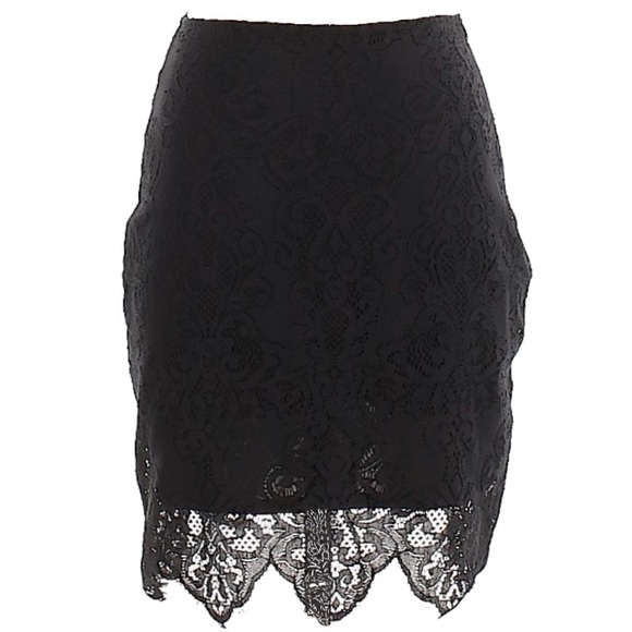 new For Love and Lemons ❦ Midnight Lace Skirt ❦ - Picture 12 of 15